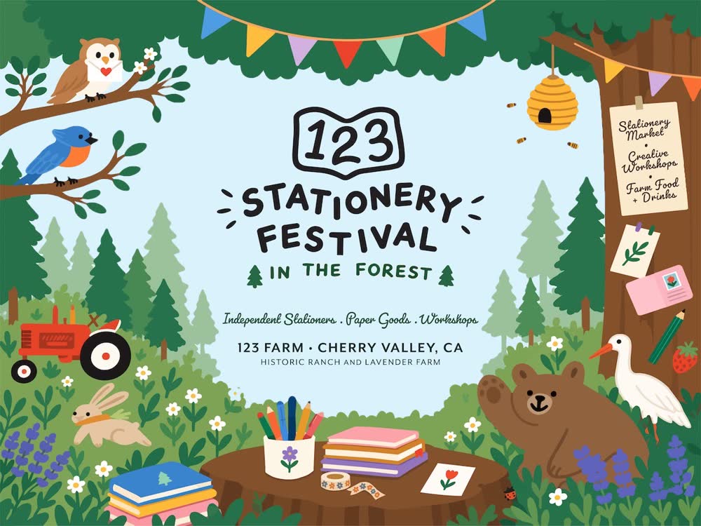 Illustrated Stationery Festival poster