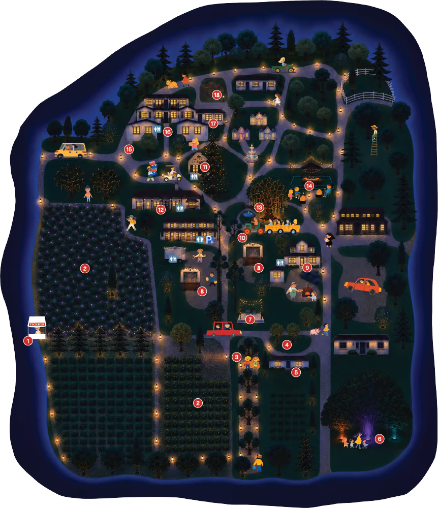 Lavender Nights 2026 ranch map